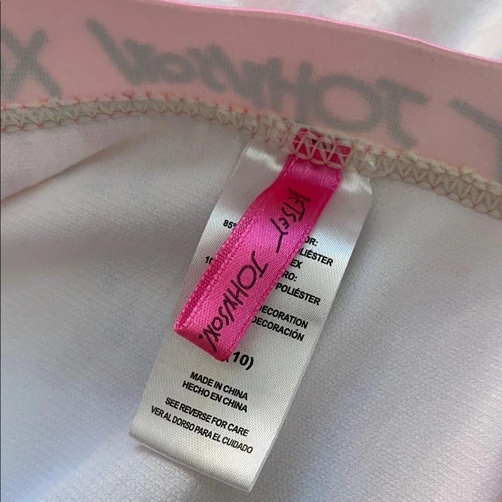 Betsey Johnson Pink Floral Yellow Swimsuit